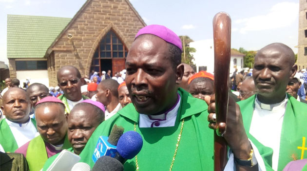 ACK Archbishop Jackson Ole Sapit blocks  politicians from the pulpit