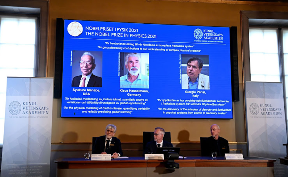 Nobel Physics Prize to two climate experts and Italian theorist