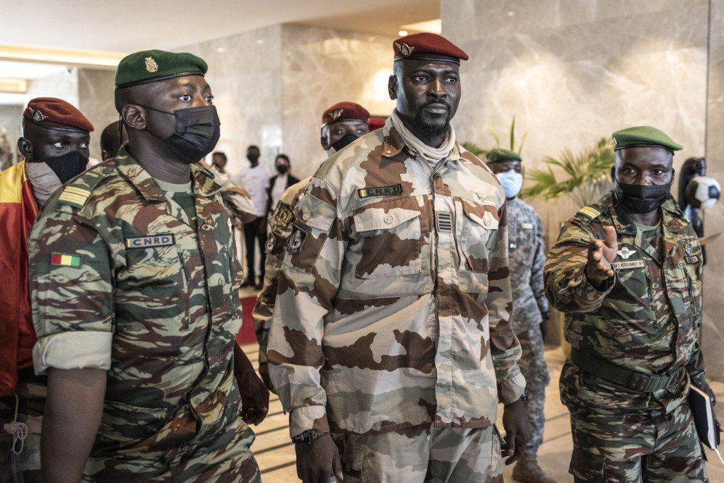 Guinea’s coup leader Col Mamady Doumbouya sworn in as interim president