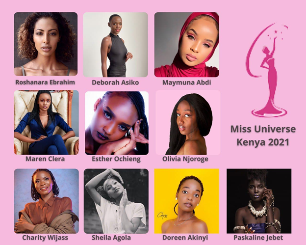 Miss Universe Kenya 2021 beauty pageant gears off with the top 10 semifinalists shortlisted!