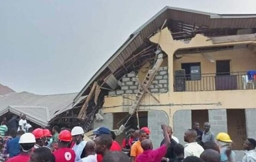 Three people including two children die after church collapses in Nigeria