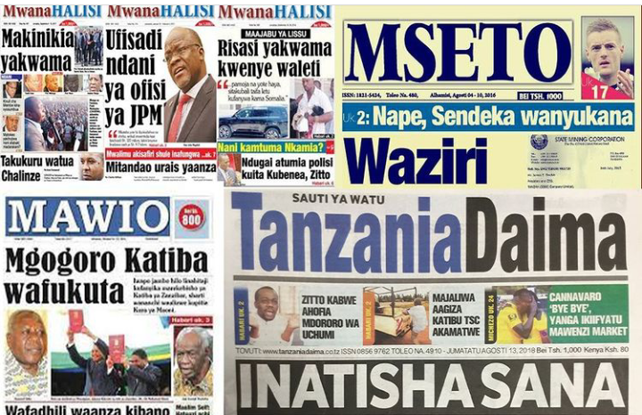 Magazeti la Mawio, MwanaHALISI, Tanzania Daima na Mseto yaachiwa huru