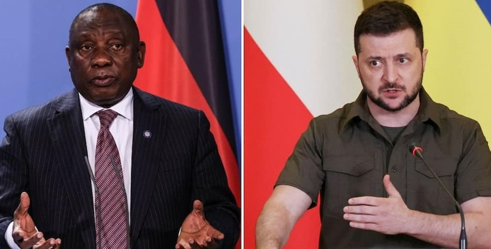 South Africa’s Ramaphosa in talks with Ukraine’s Zelensky