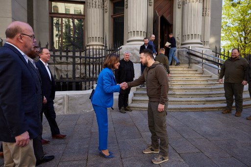 ‘Don’t be bullied’, US speaker Pelosi tells Zelensky