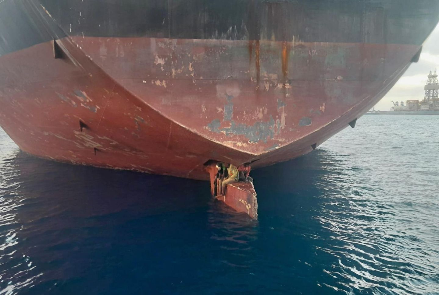 3 Nigerian stowaways heading to Spain found on ship’s rudder after 11 days at sea                                          