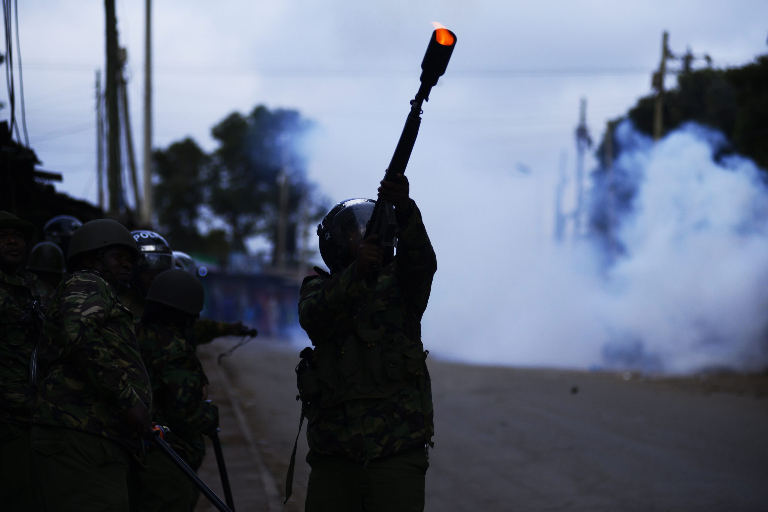 Tear gas fired on opposition convoy as Kenyans stage protests