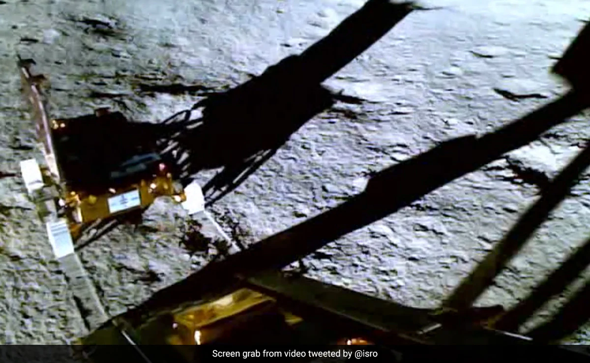 India releases first video of lunar rover Pragyaan’s moonwalk