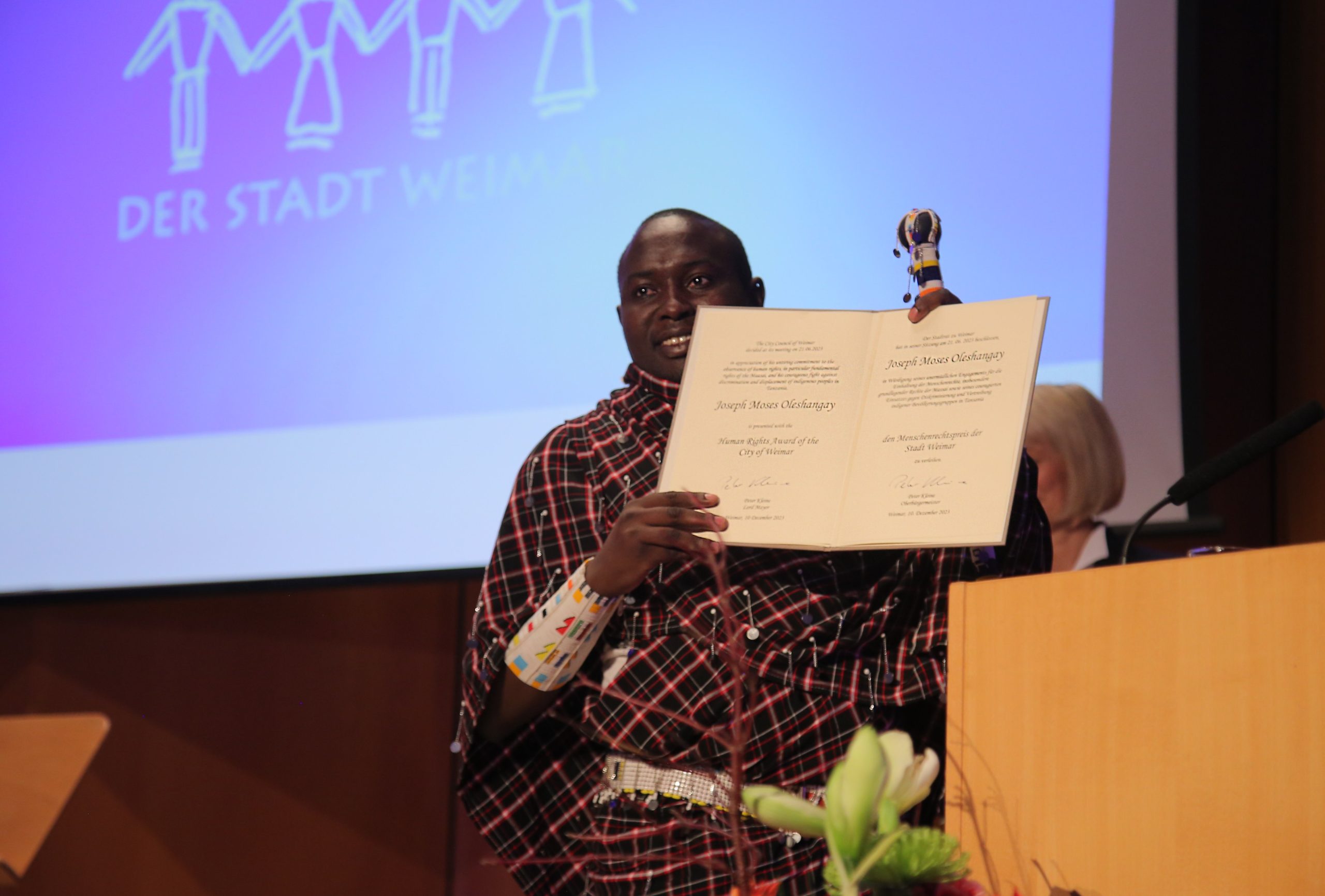 Tanzanian Lawyer Joseph Oleshangay awarded Weimar Human Rights Prize in Germany