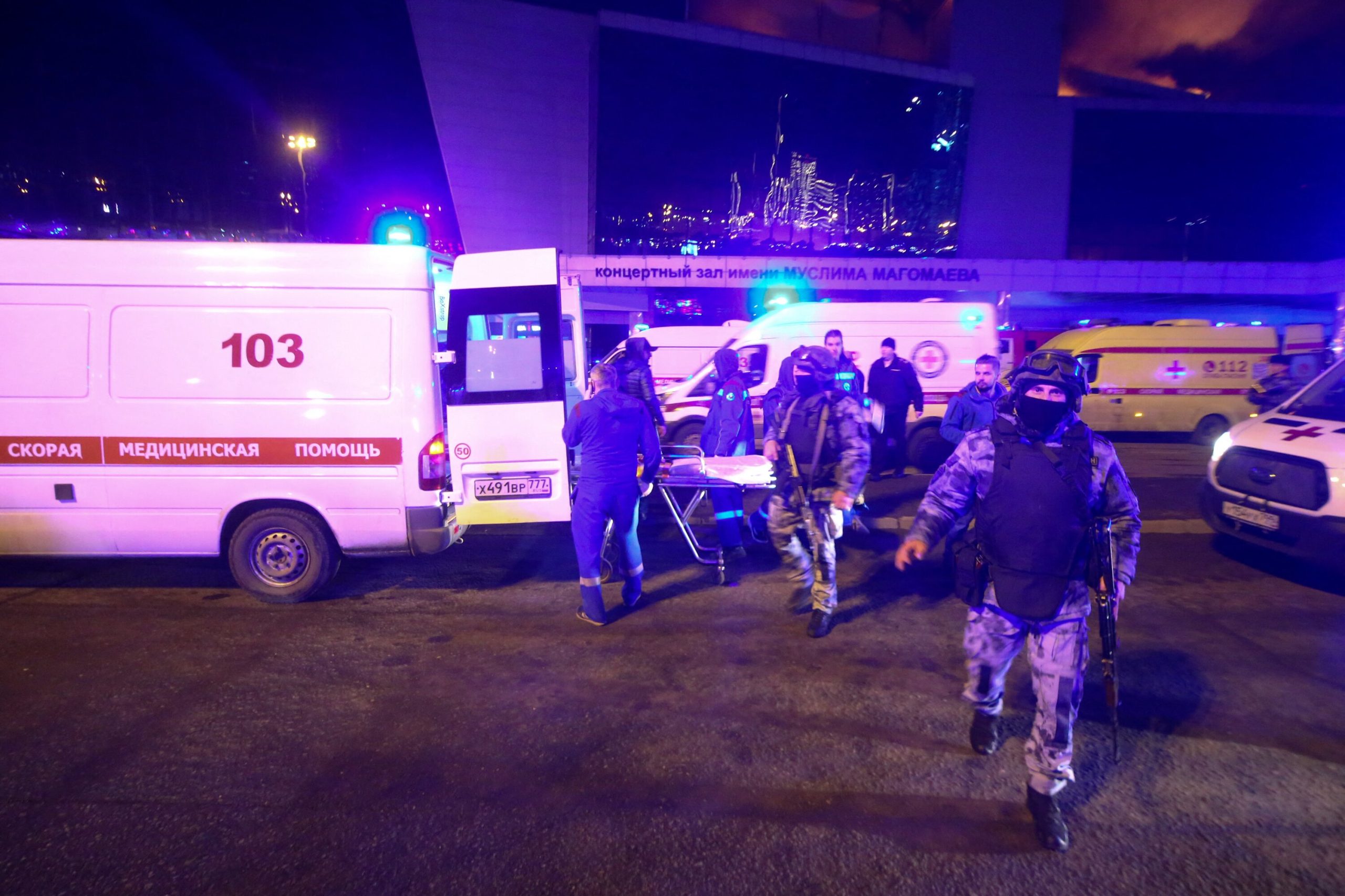 Gun attack at Moscow concert leaves more than 60 dead