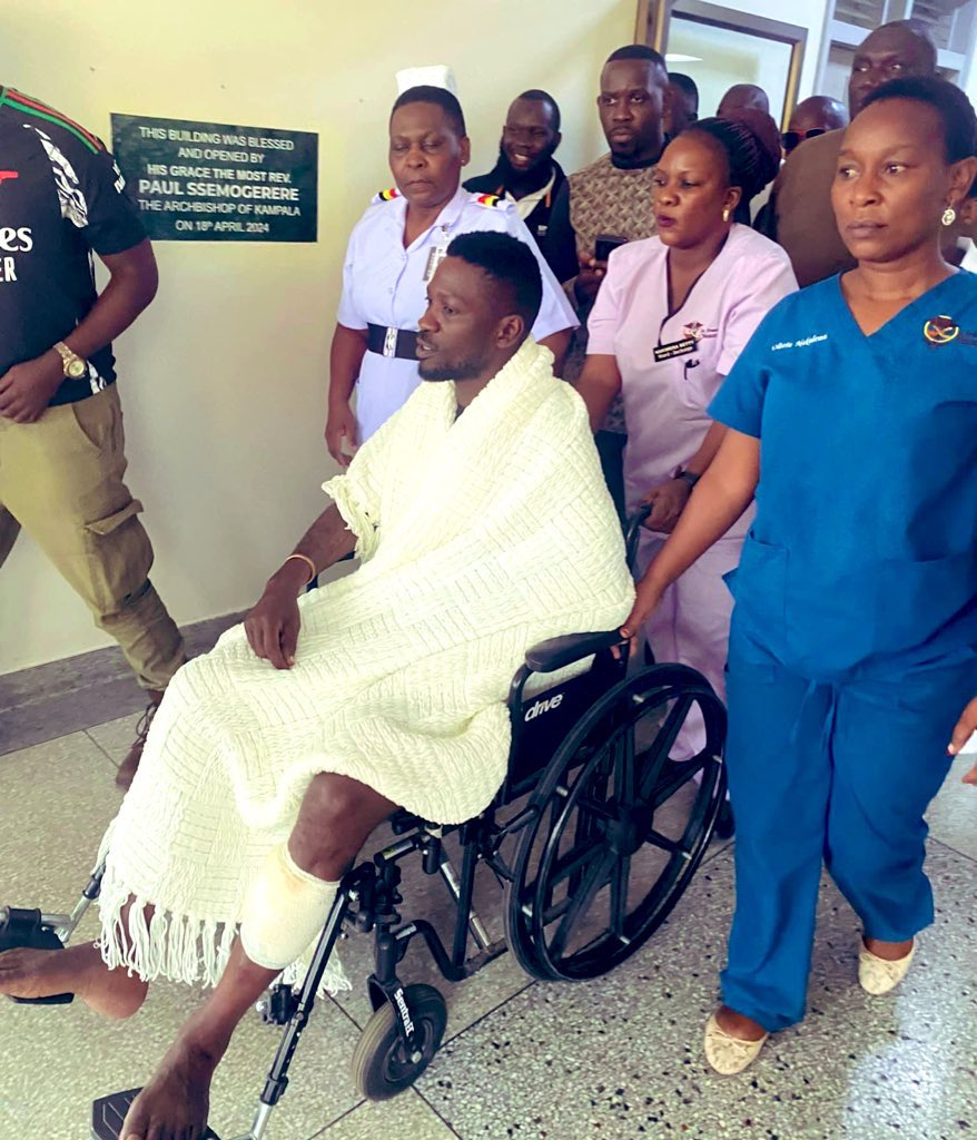 Ugandan Opposition Leader BOBI Wine out of Hospital