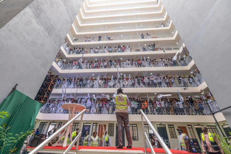Pomp and Color as President Ruto hands over Affordable houses to Mukuru residents
