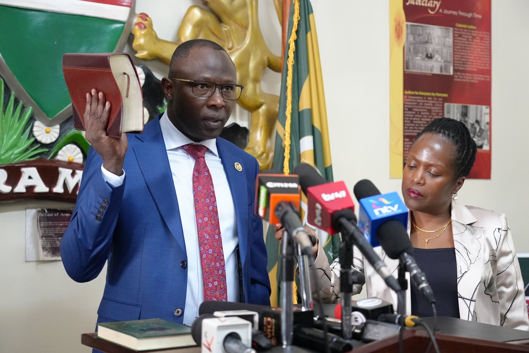 Kenya’s New IEBC chairperson Erastus Ethekon, commissioners sworn in