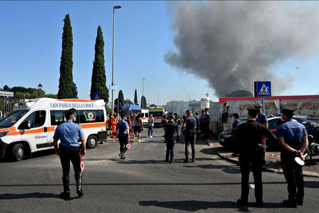 Dozens Furt in Fuel Station Blast Heard Across Rome