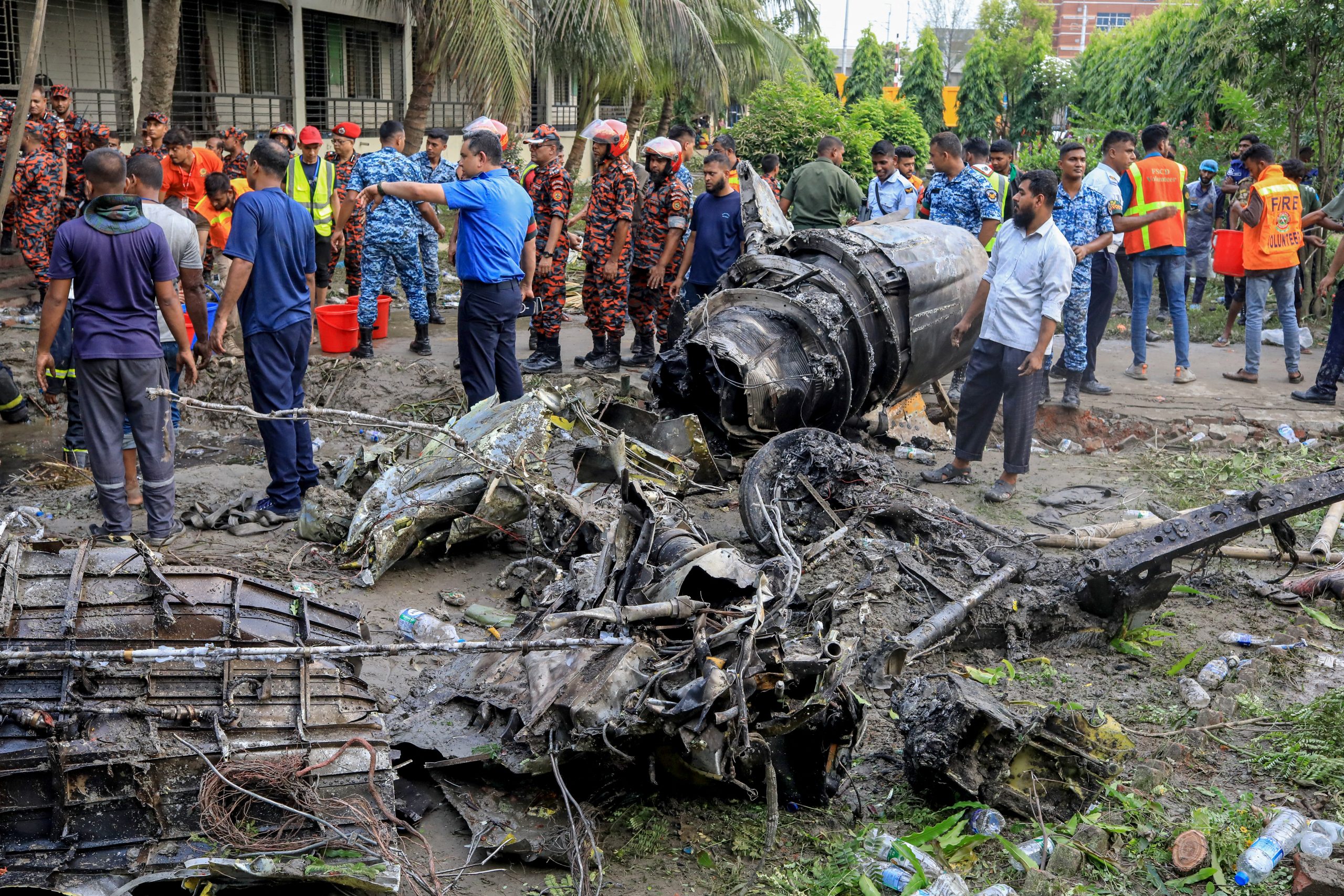 At least 31 killed as Bangladesh fighter jet crashes into school