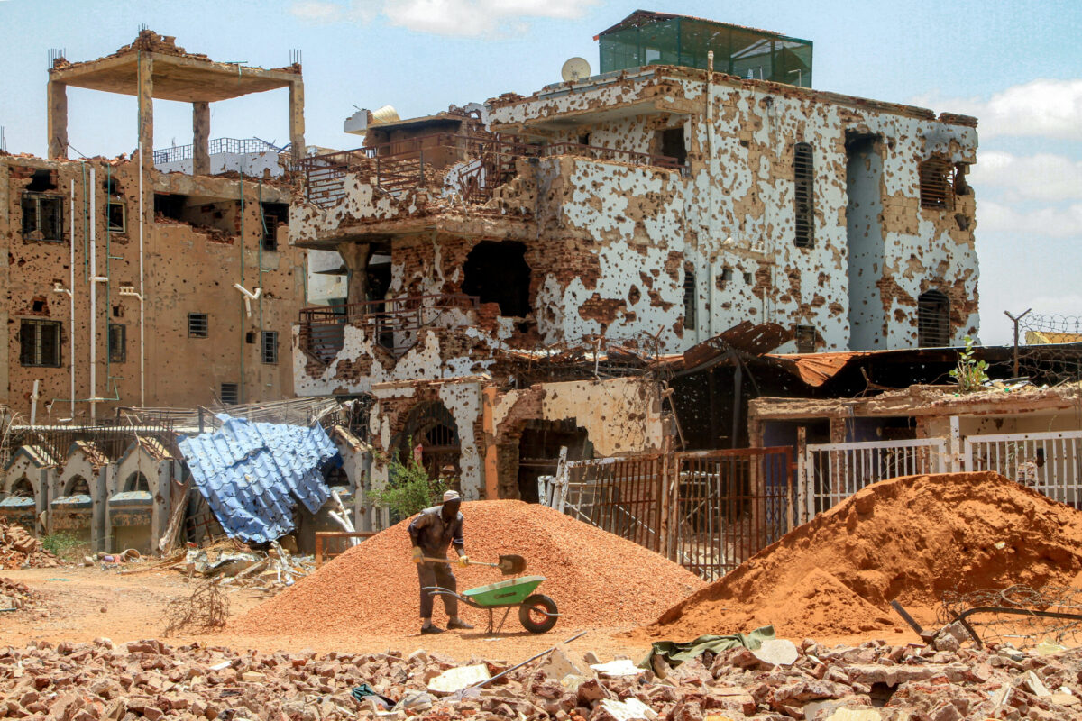 Sudanese Lay First Bricks to Rebuild Ravaged Capital
