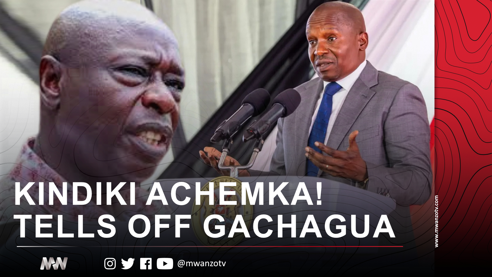 Kindiki Achemka! Listen to How He Tells Off Gachagua