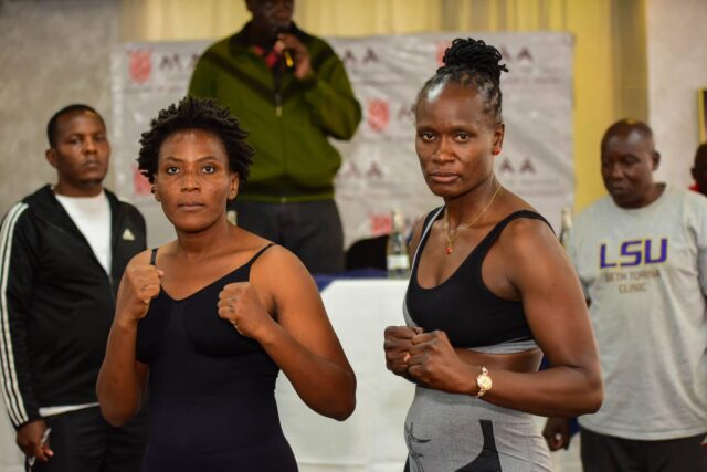 Sarah Achieng retained her WBF world super lightweight title