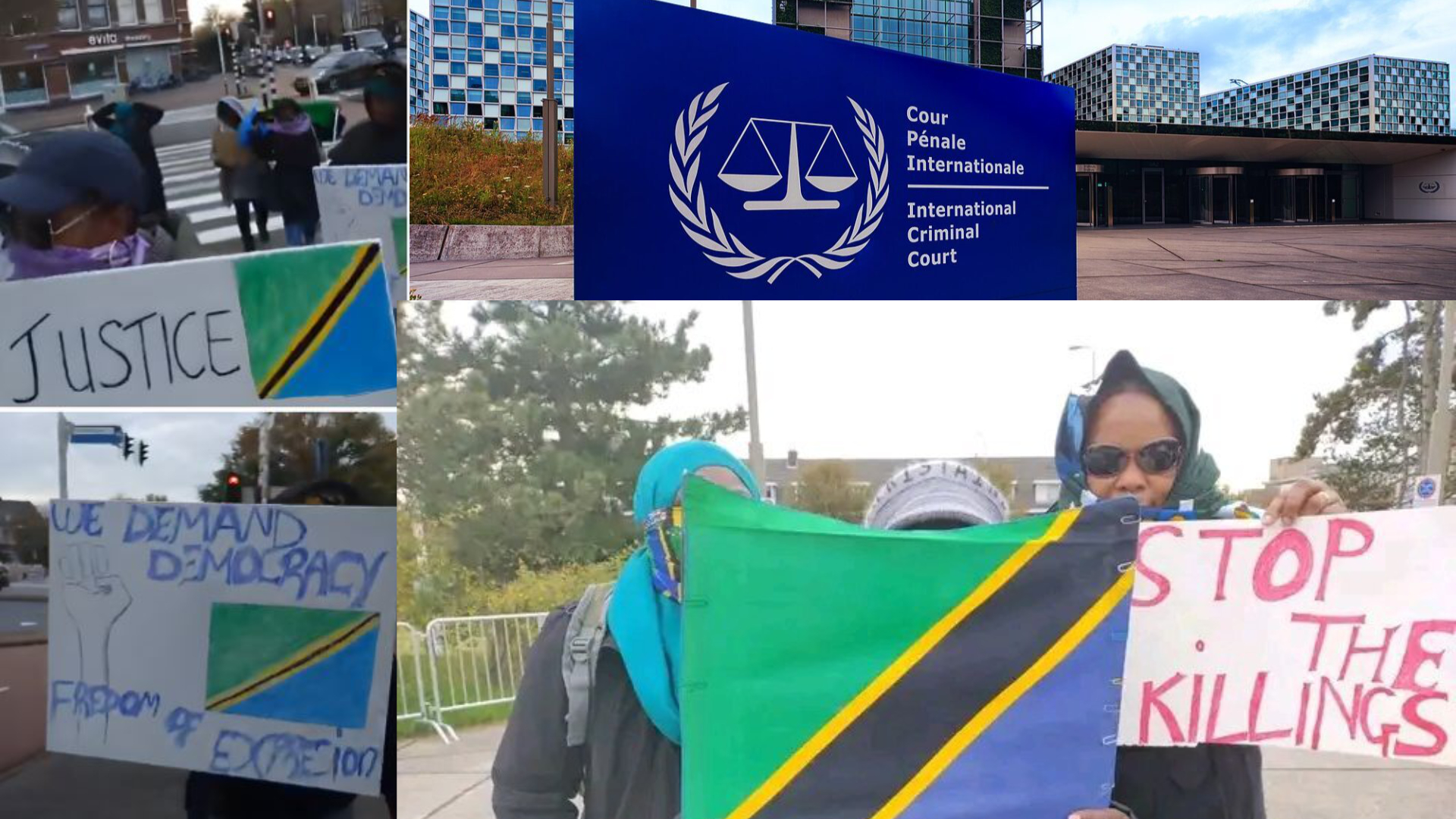 Tanzanians in Netherlands Protest, Urge ICC To Take Action Against President Samia