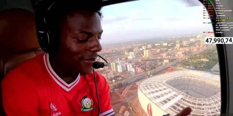 American streamer IShowSpeed amazed by Kenya’s modern Talanta Stadium