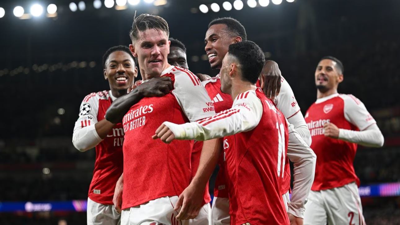 Arsenal set new record by winning seven successive UEFA champions league games