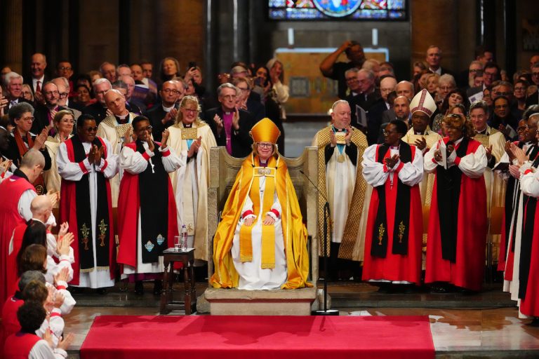 Ex-midwife enthroned as first female Archbishop of Canterbury