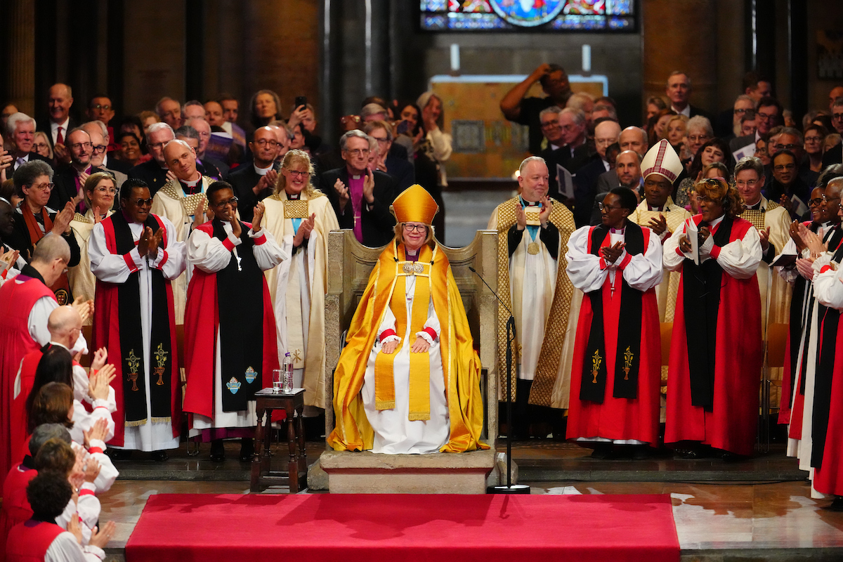 Ex-midwife enthroned as first female Archbishop of Canterbury