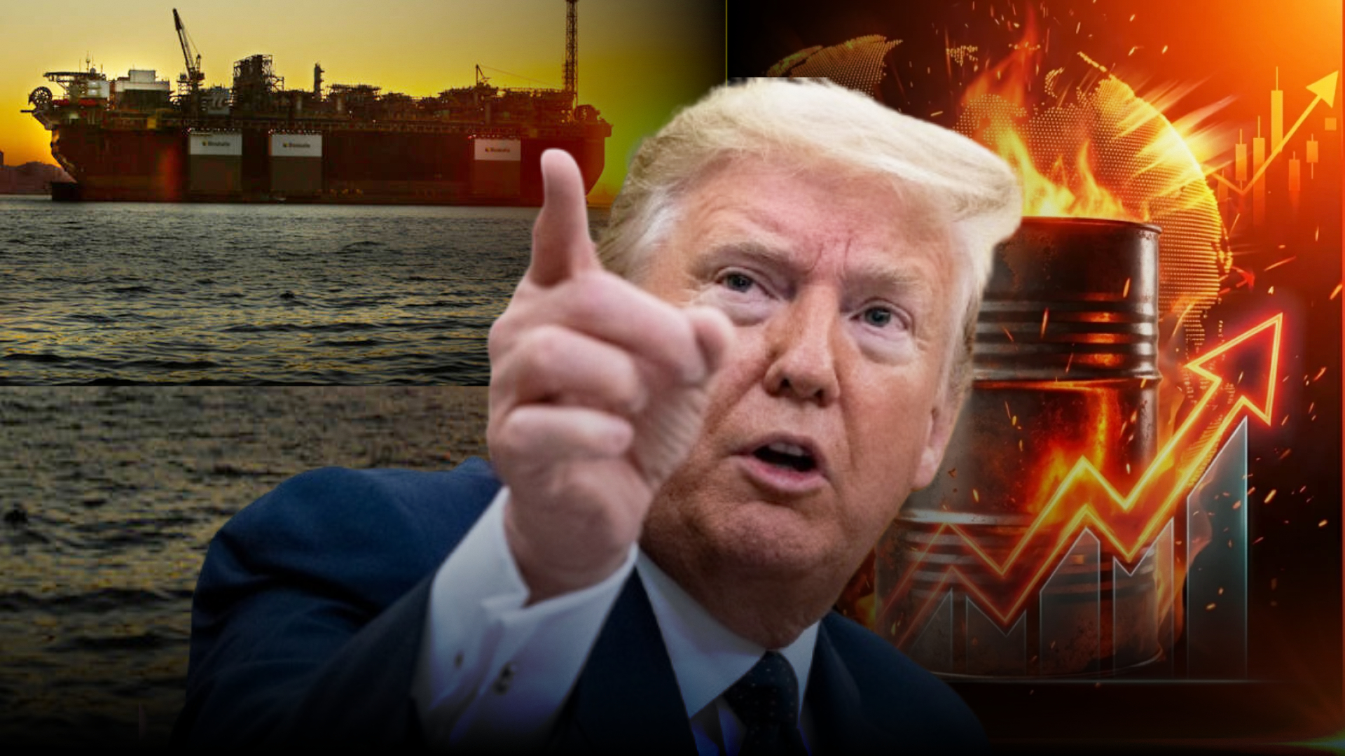 Oil Surges, Stocks Drop as Trump Threatens to Block Hormuz