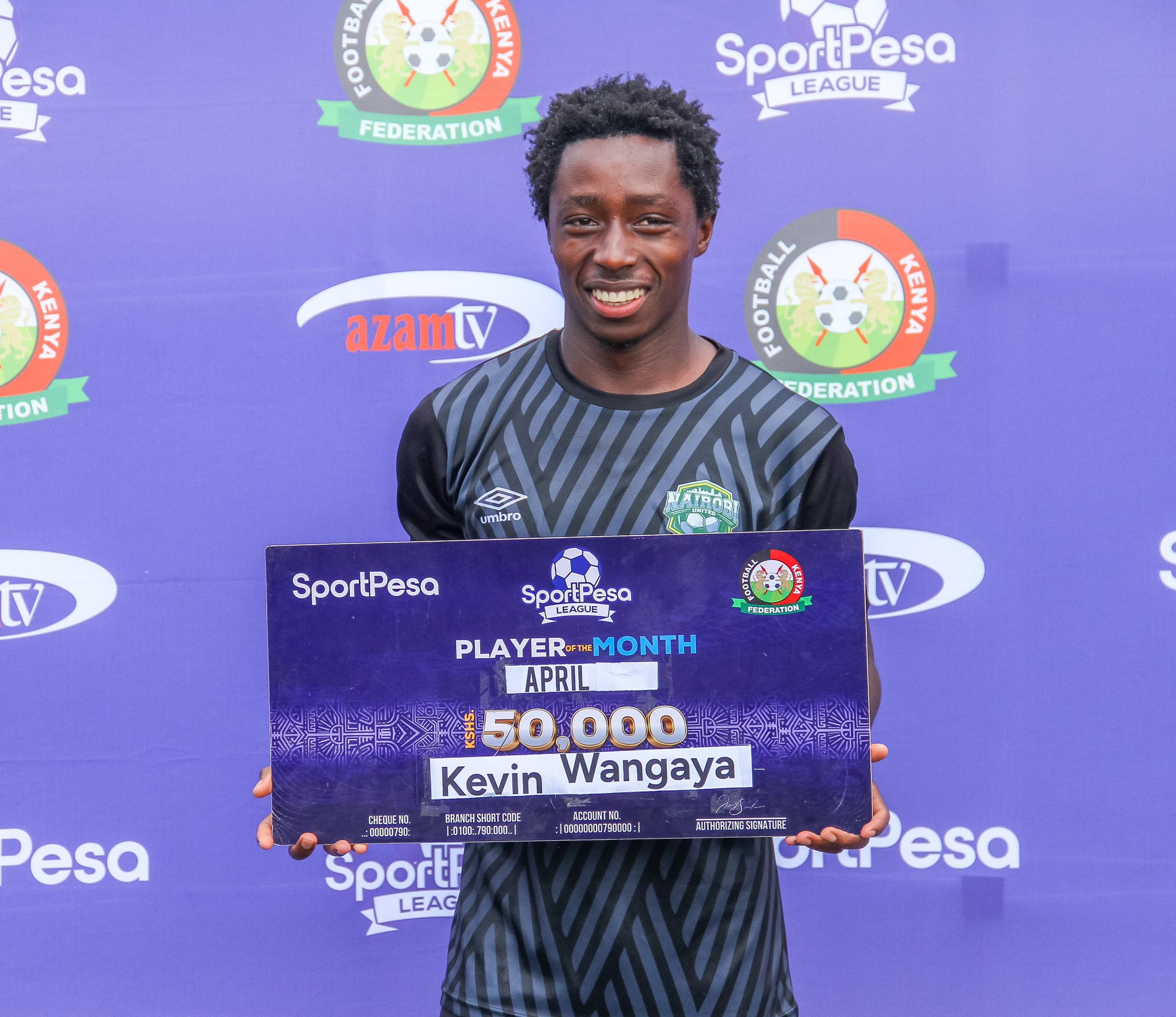Kevin Wangaya named Sportpesa Premier League Player of the month of April