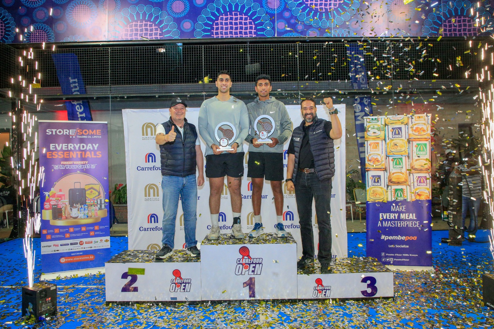 Shah Brothers Crowned Champions at Inaugural Carrefour Open Padel Tournament