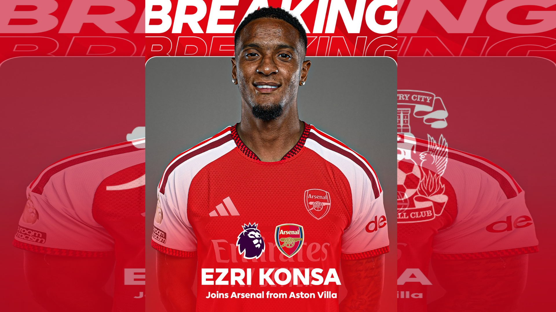 Arsenal Sign Villa Centre-back Konsa as Champions Bolster Defence