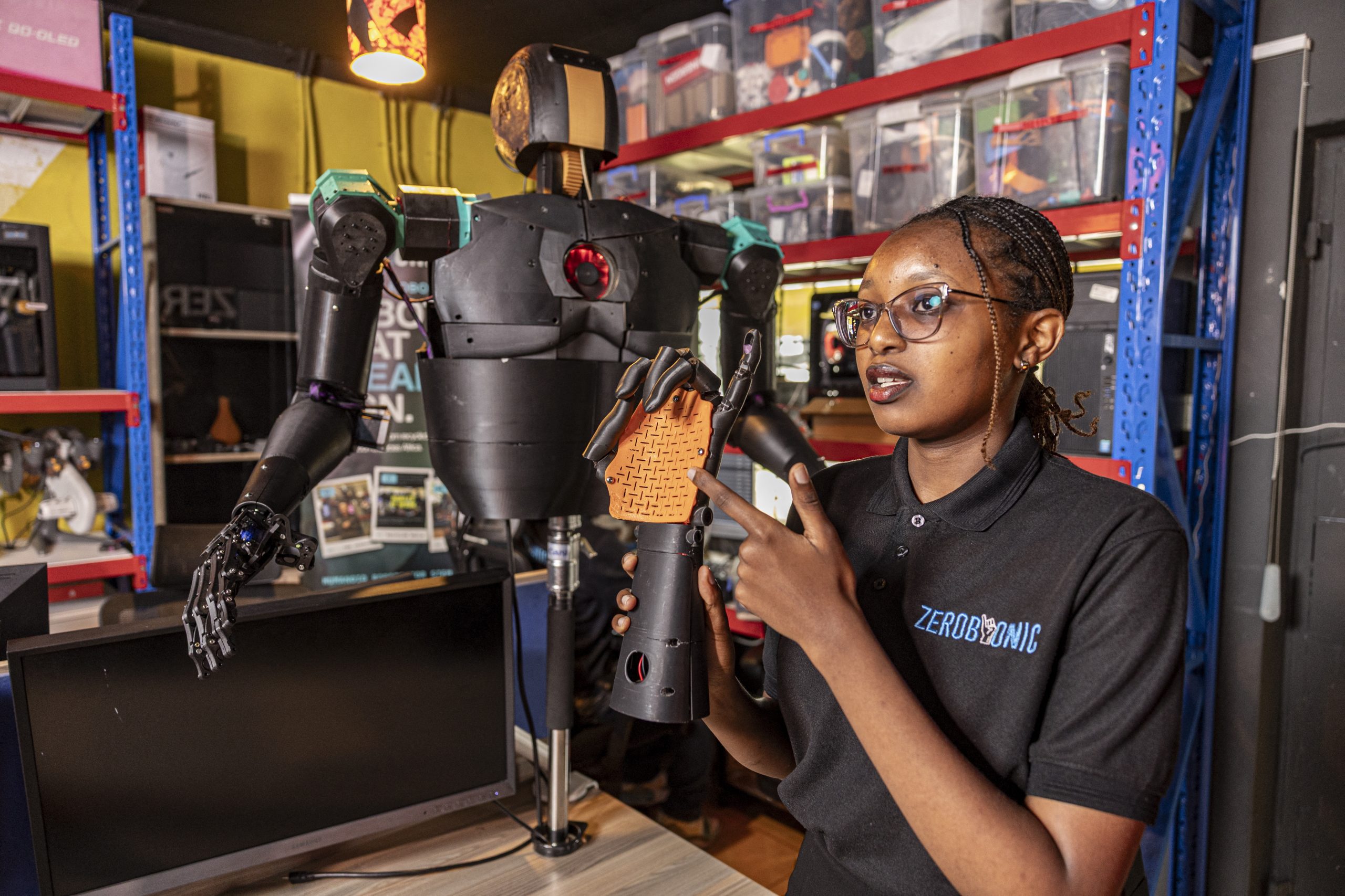 Kenyan start-up makes robotic limbs to sign for deaf kids
