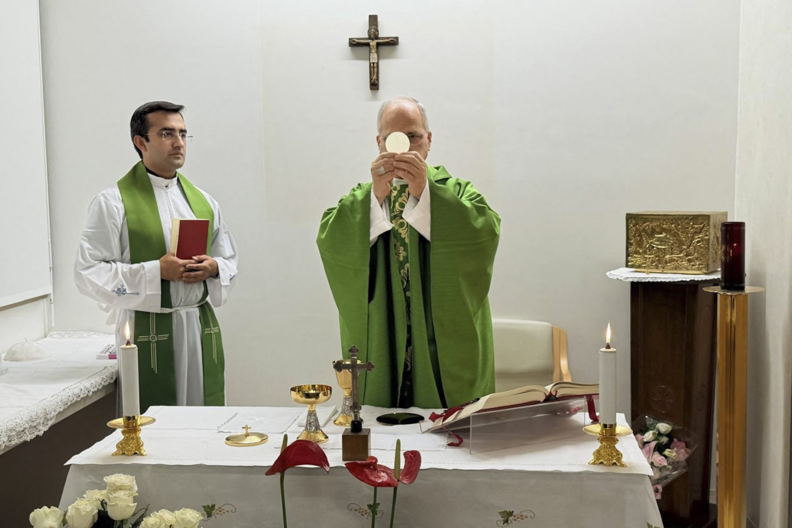 Pope Celebrates Mass in Hospital After Cancer Operation