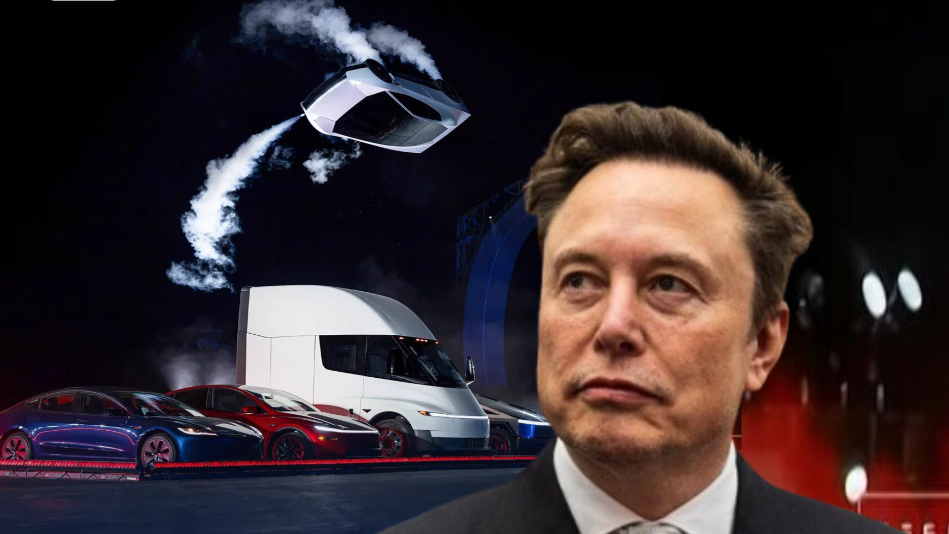 Elon Musk Unveils Tesla’s ‘flying’ Car