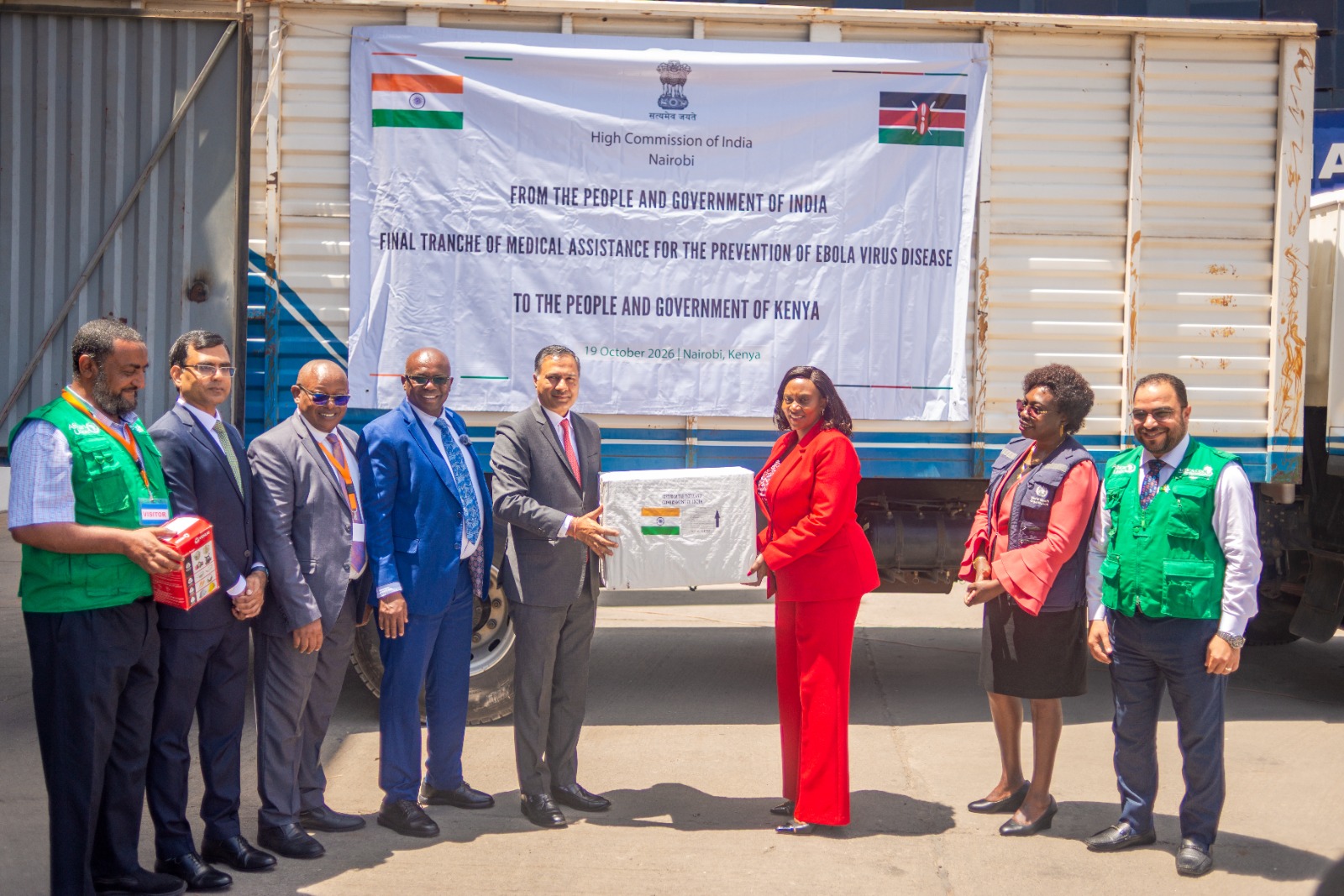 India Hands Over 11 Tonnes of Medical Supplies to Strengthen Kenya’s Ebola Preparedness